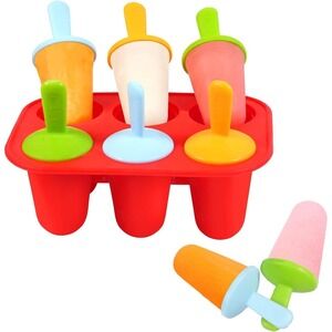 Silicone Popsicle Molds Reusable Ice Cream Maker Fun DIY‎ Summer Treat Kids